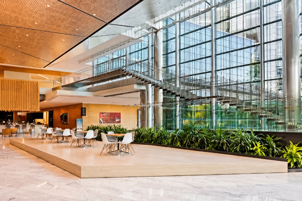 Valo Park atrium, Tysons Corner — summit venue